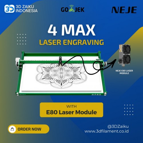 NEJE 4 MAX Auto Focus Curved Surface Laser Engraving E80 Laser